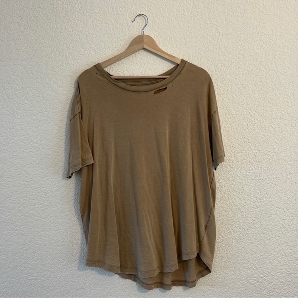 aerie Short Sleeve Tee in Brown